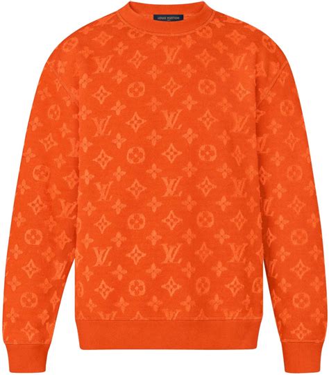 louis vuitton orange monogram sweatshirt|louis vuitton graphic hoodie.